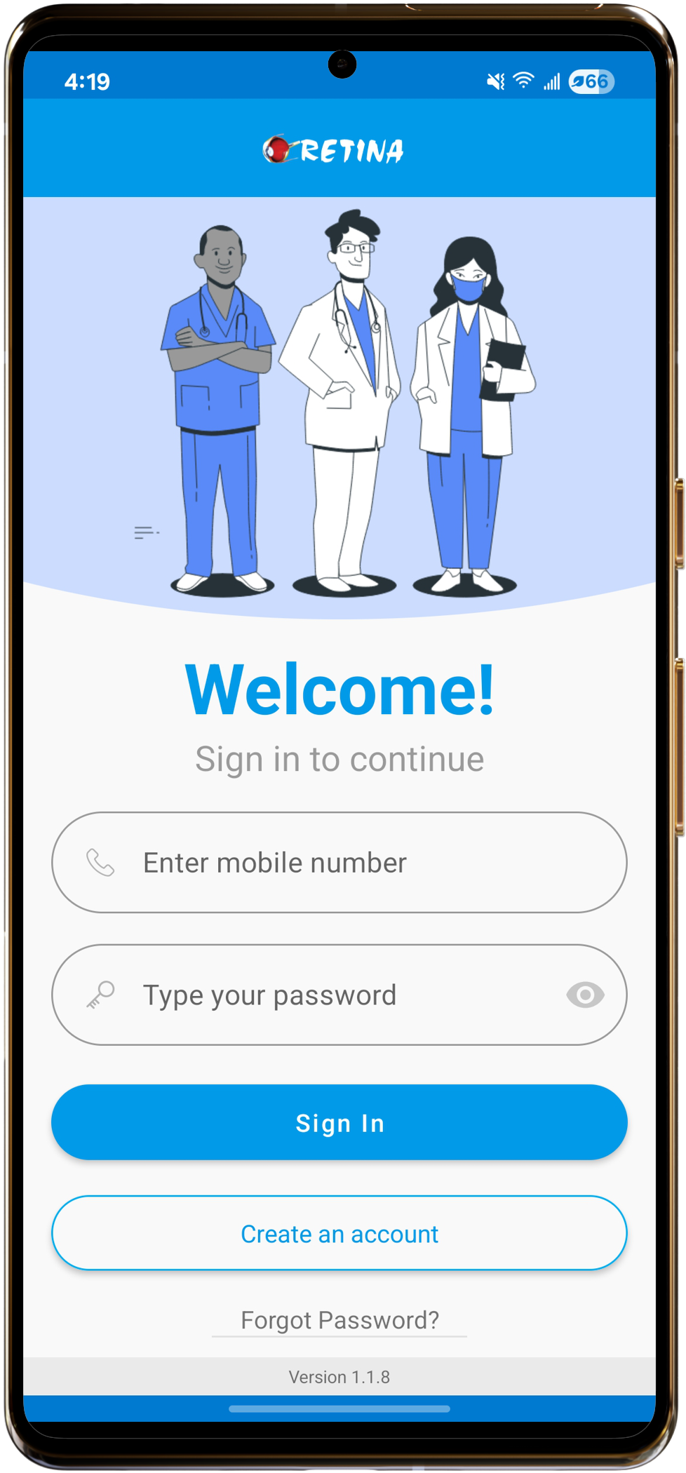 Welcome Screen